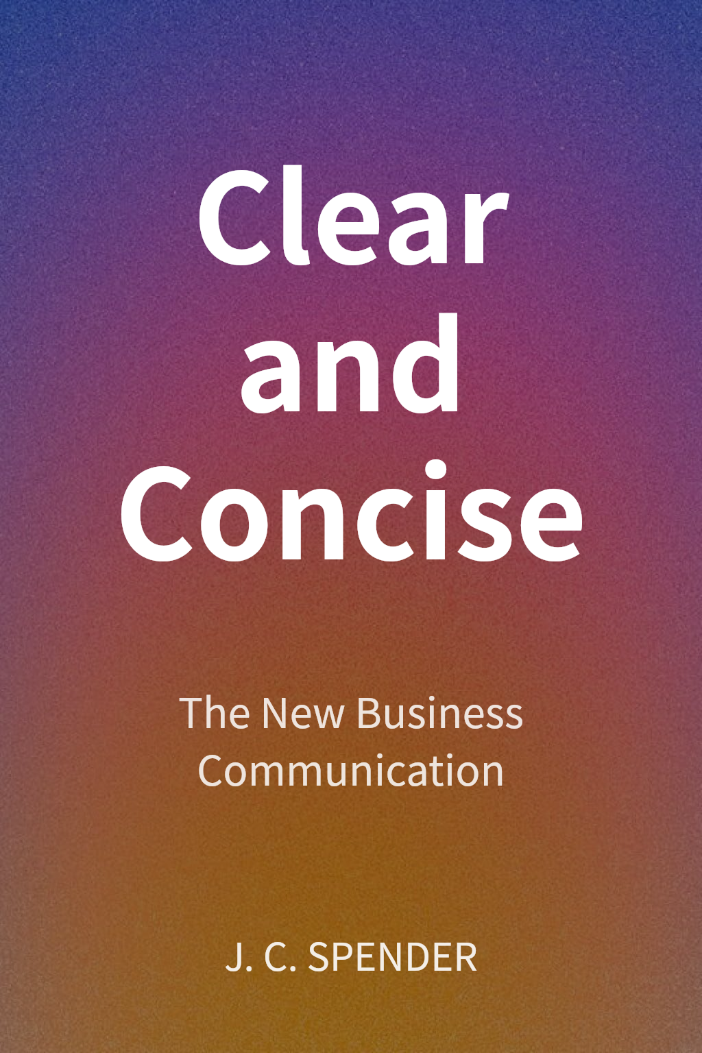 Clear and Concise cover