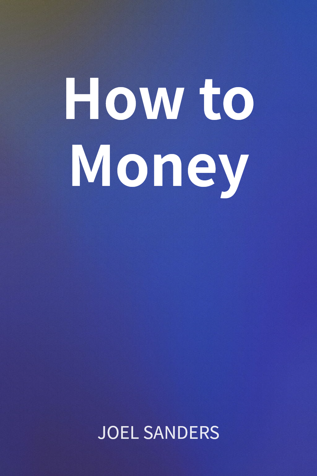 How to Money cover