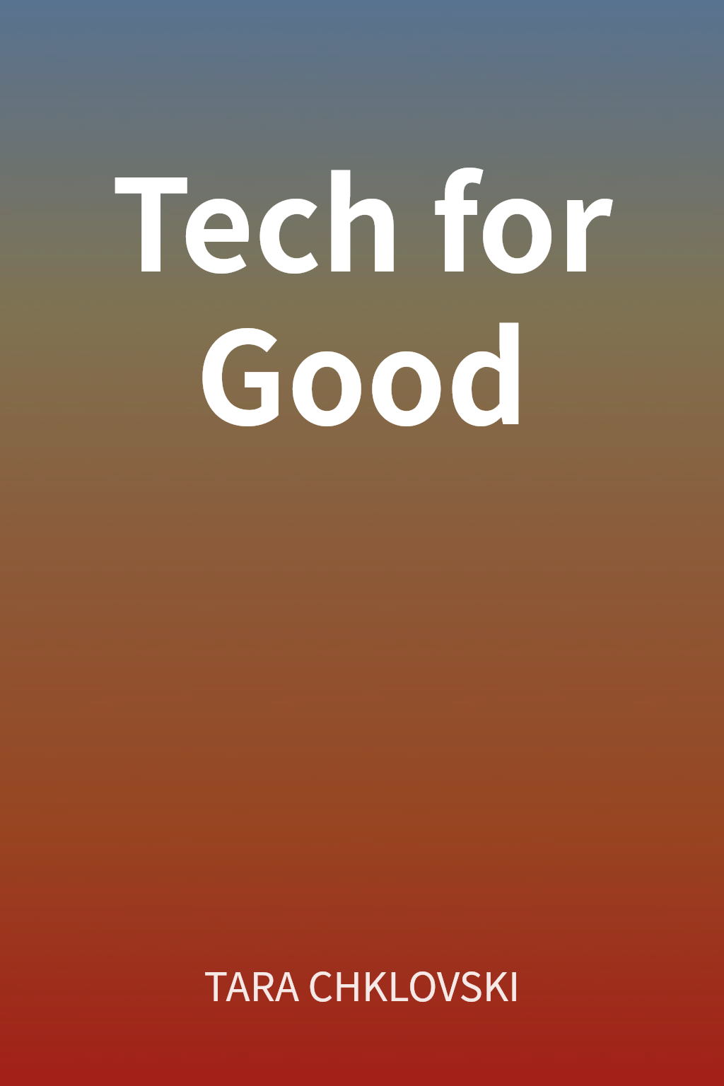 Tech for Good cover