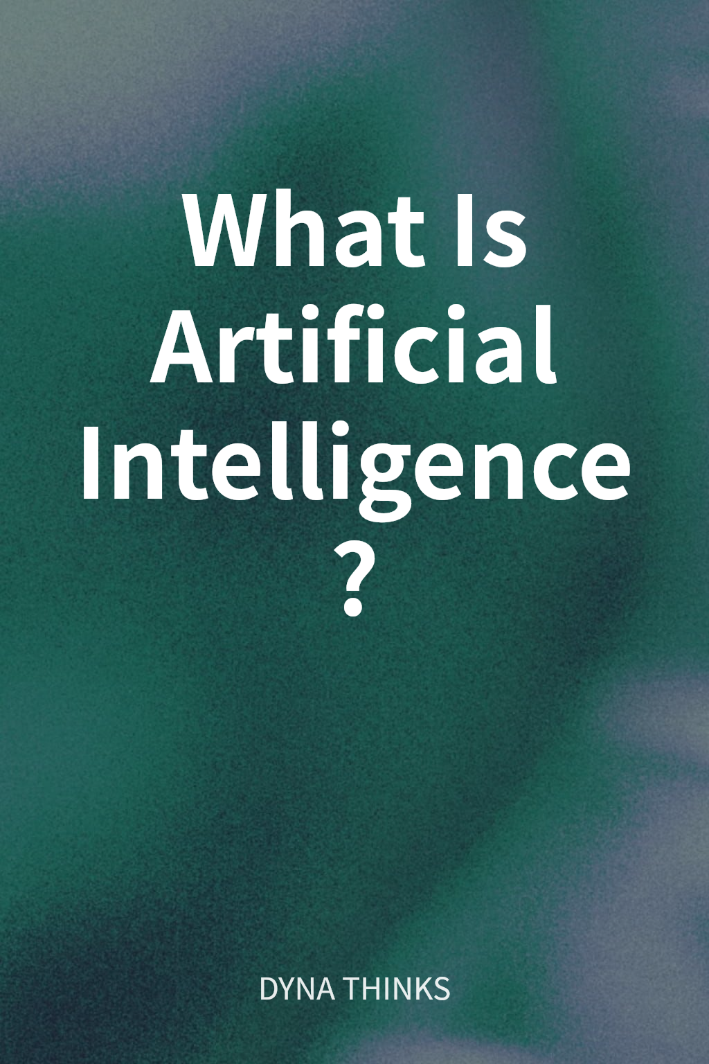 What Is Artificial Intelligence? cover