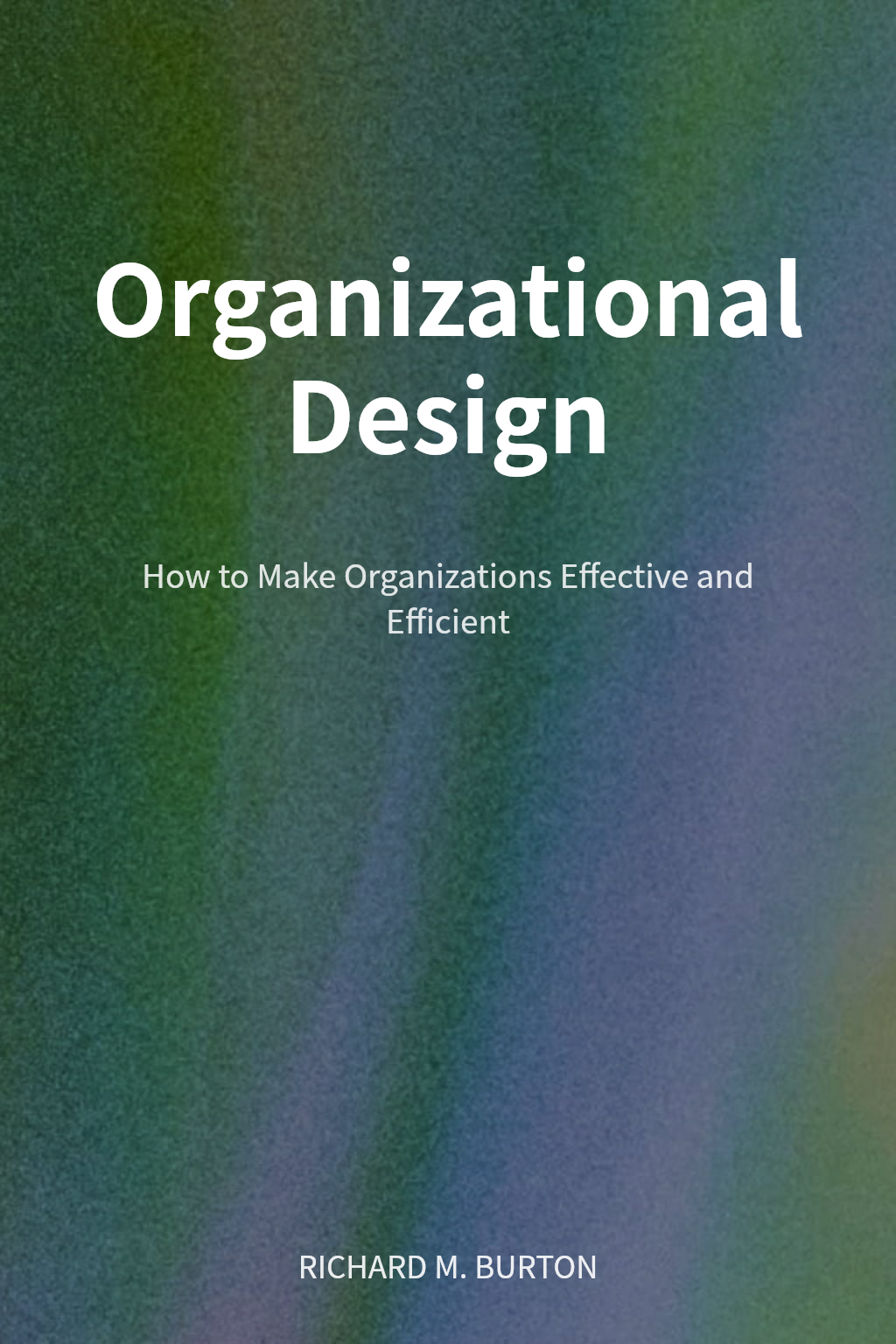 Organizational Design cover