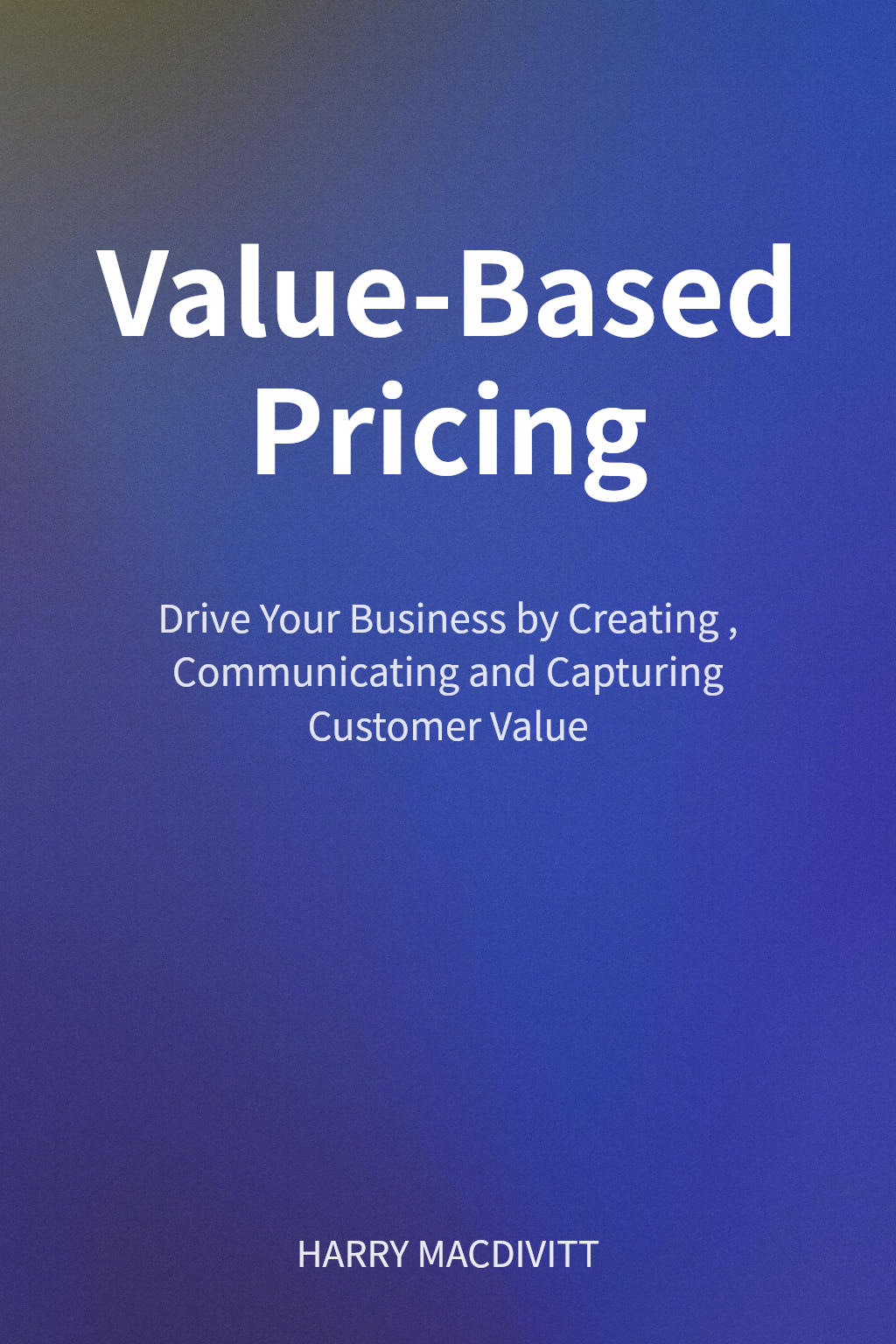 Value-Based Pricing cover