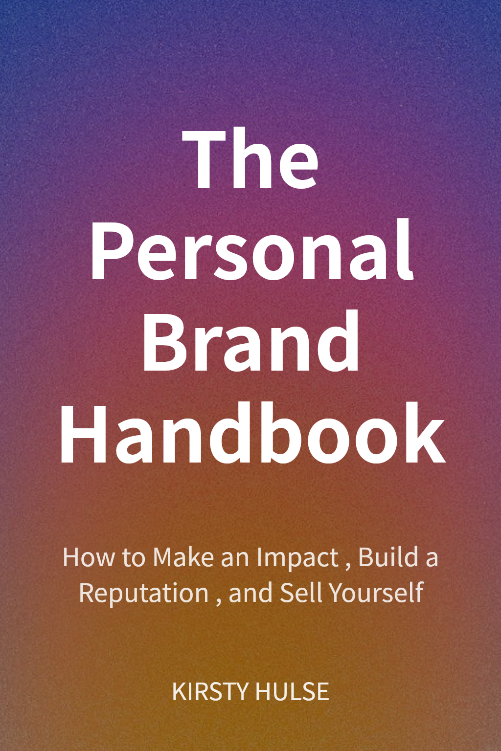 The Personal Brand Handbook cover