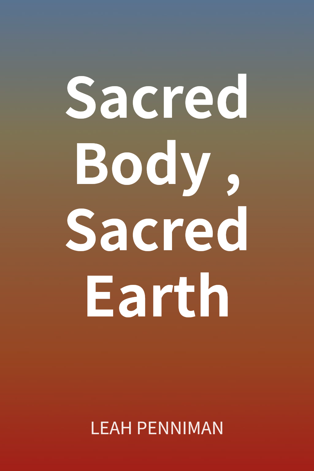 Sacred Body, Sacred Earth cover