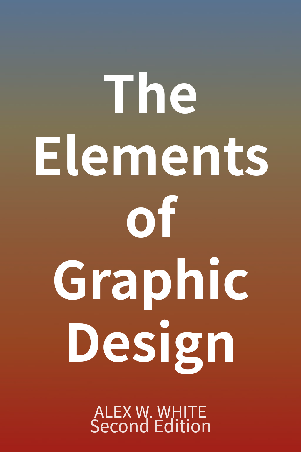 The Elements of Graphic Design cover