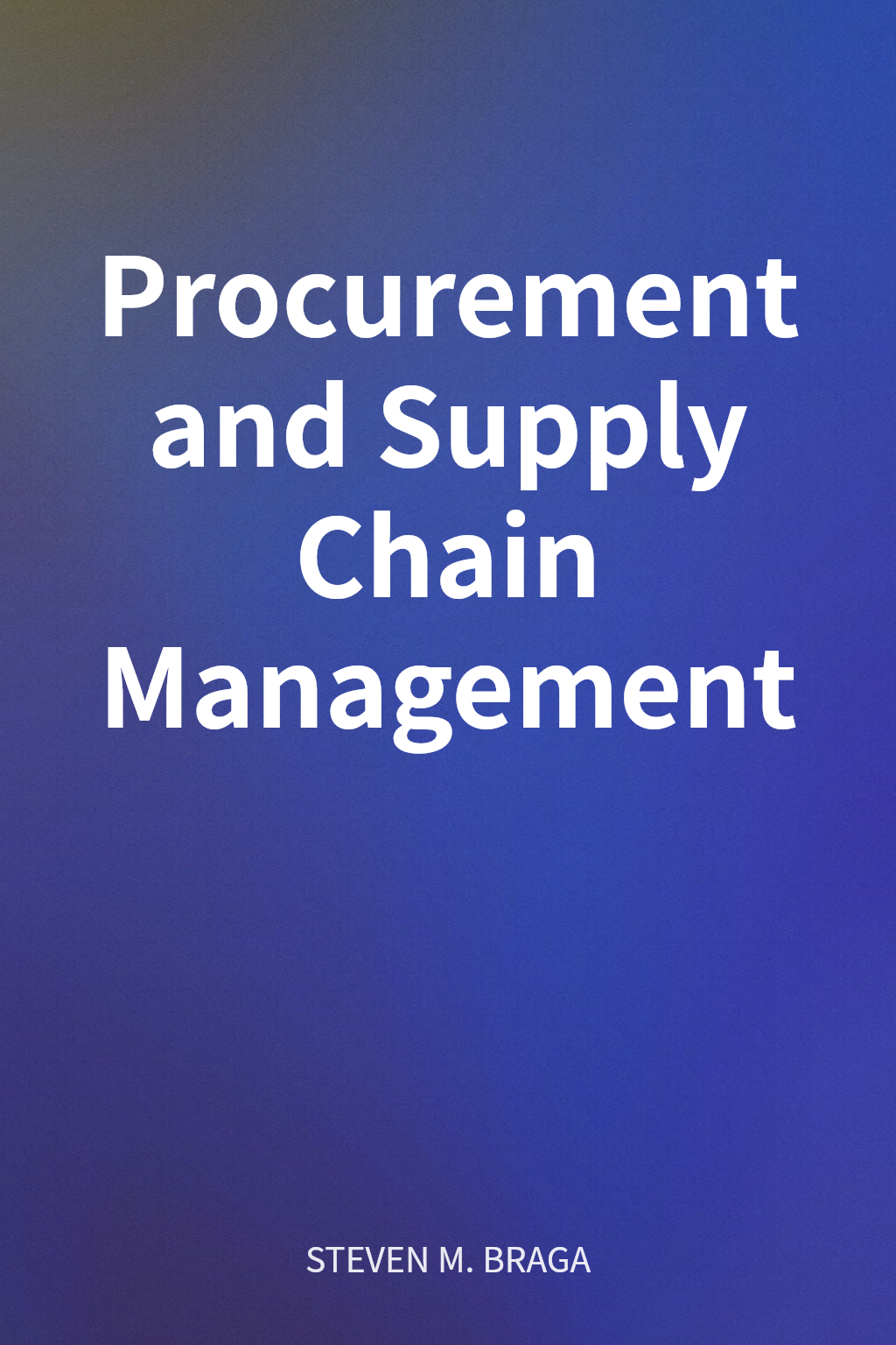 Procurement and Supply Chain Management cover