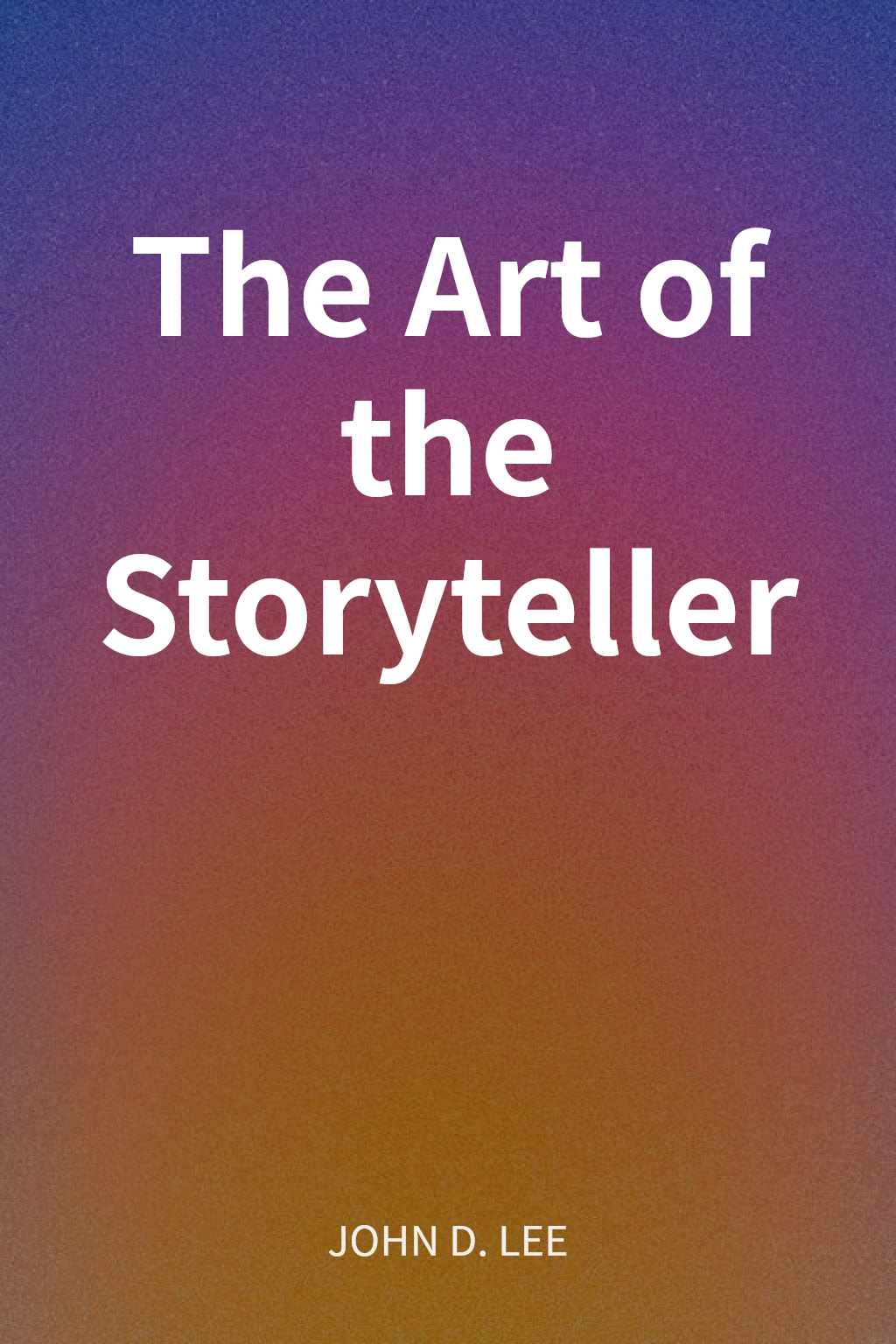 The Art of the Storyteller cover