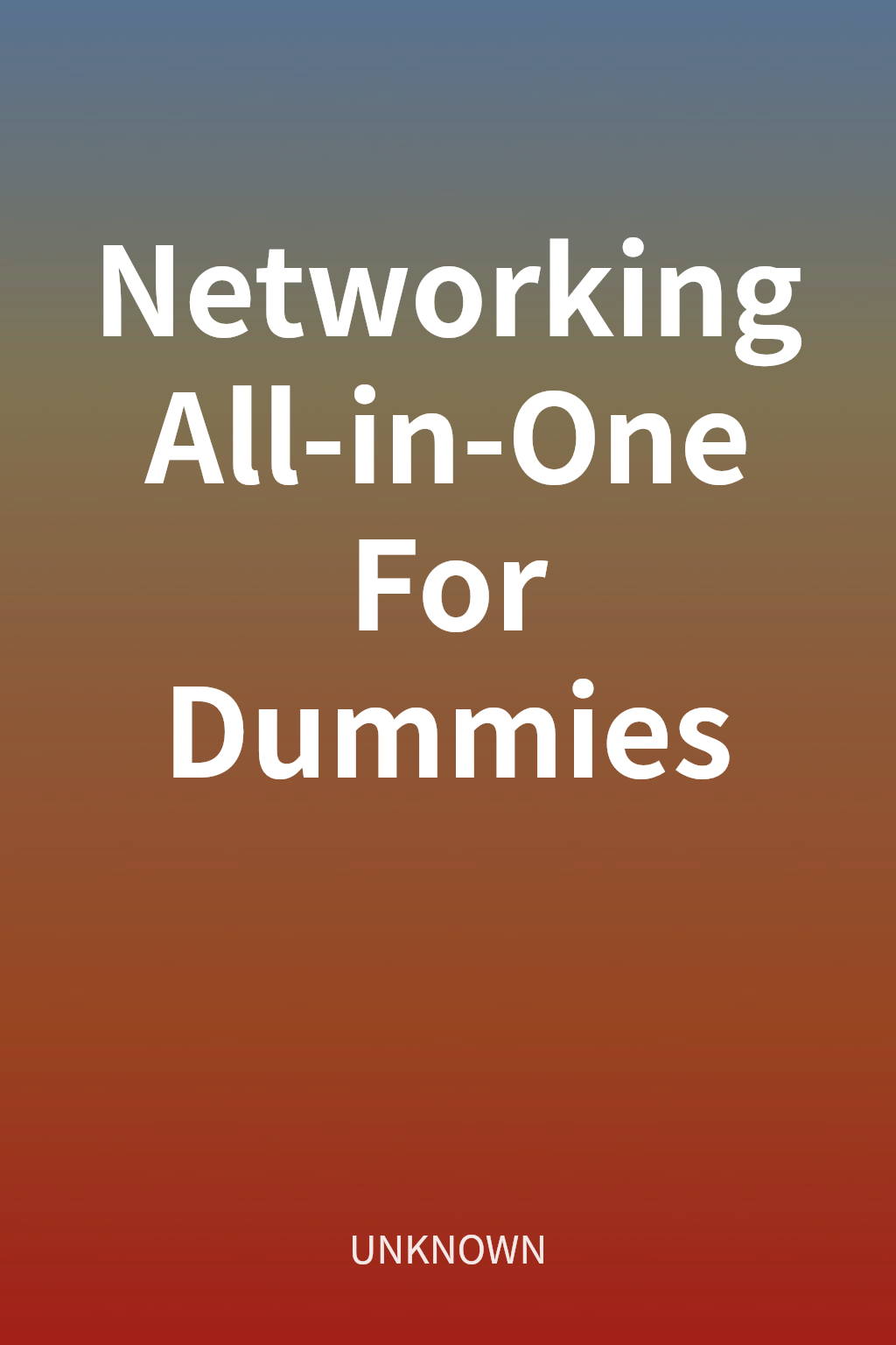 Networking All-in-One For Dummies cover