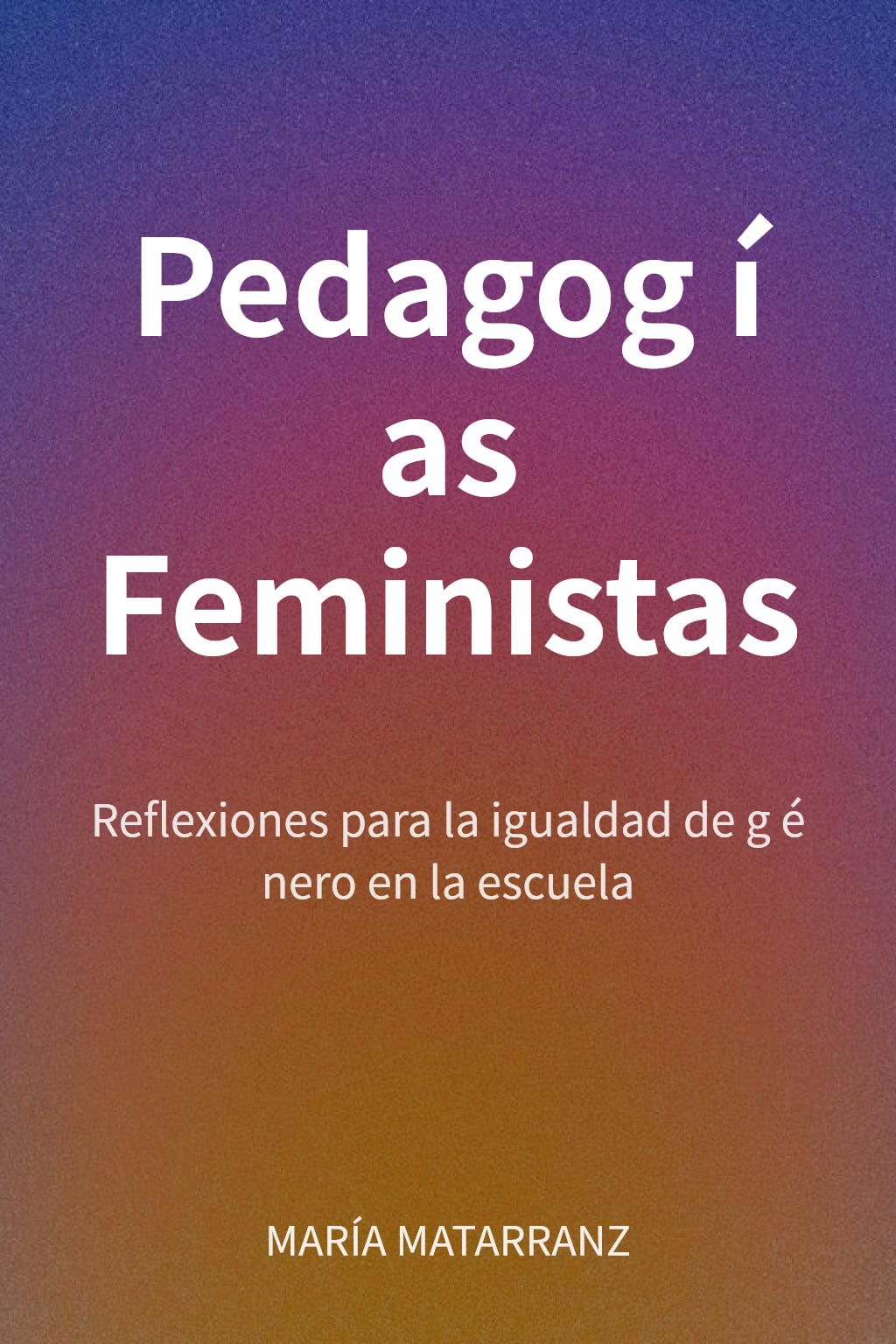 Pedagogías Feministas cover