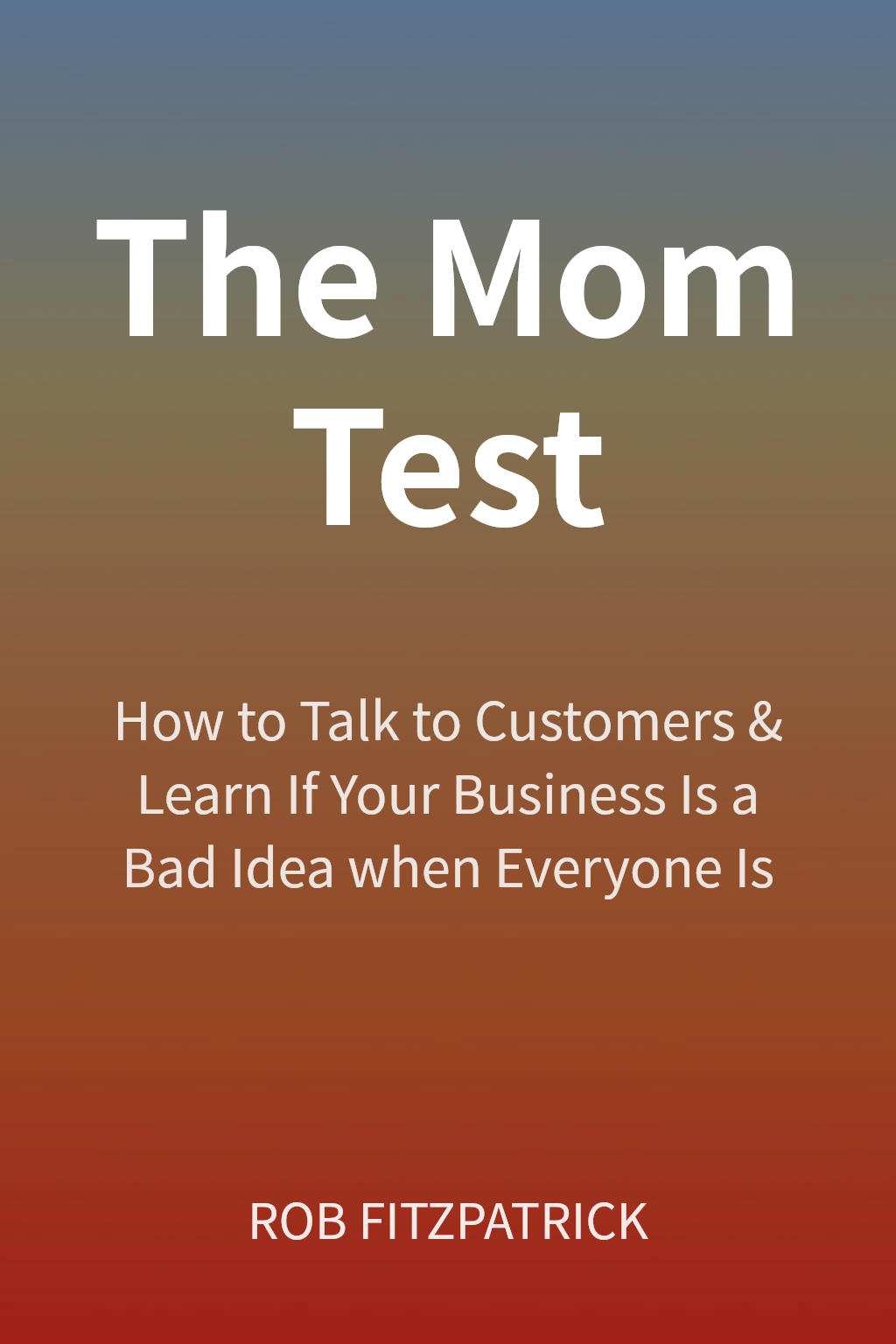 The Mom Test cover