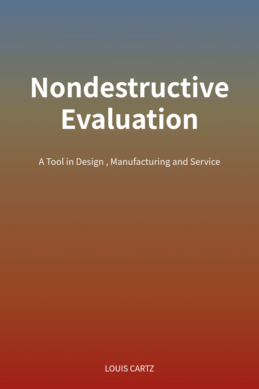 Nondestructive Evaluation cover
