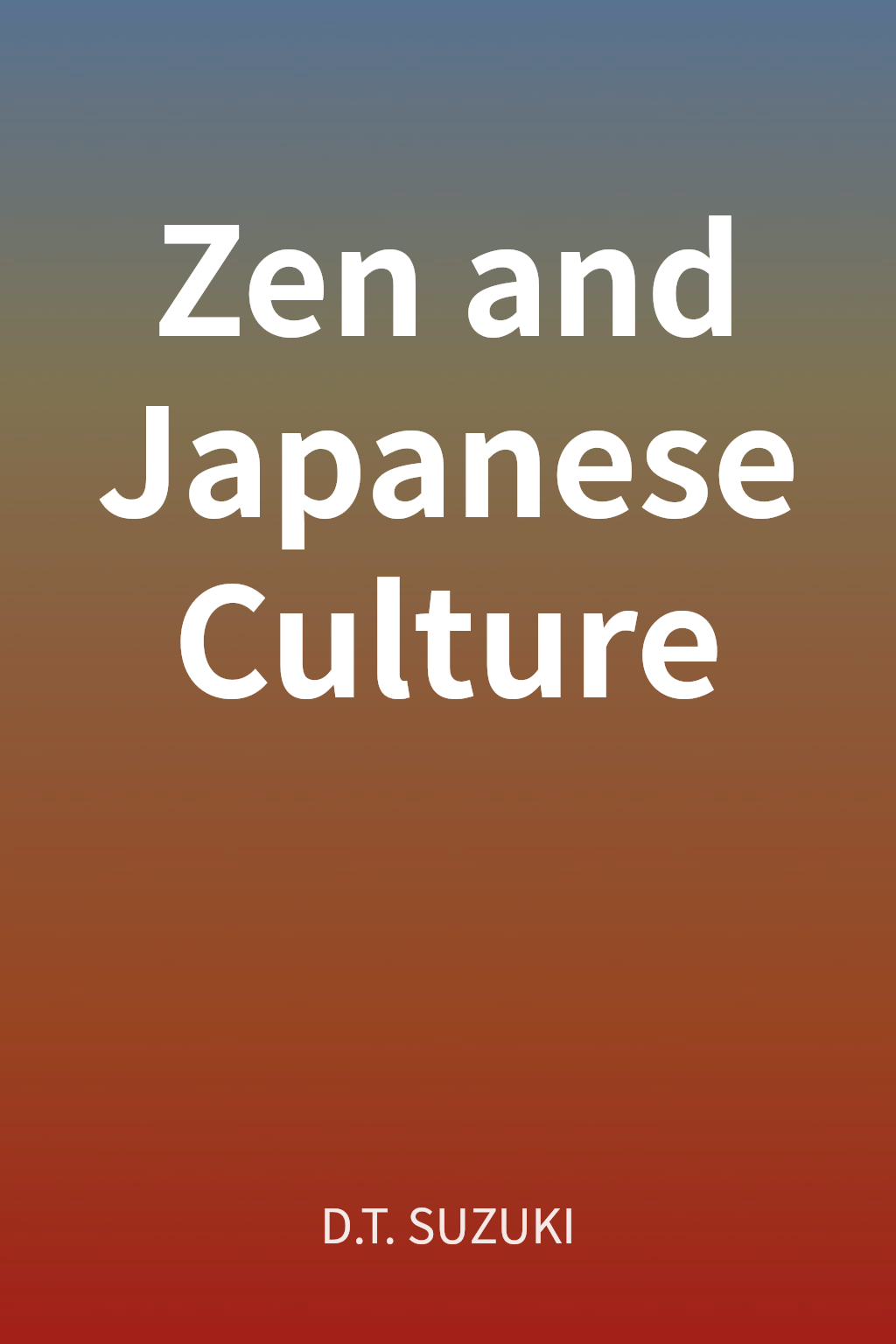 Zen and Japanese Culture cover