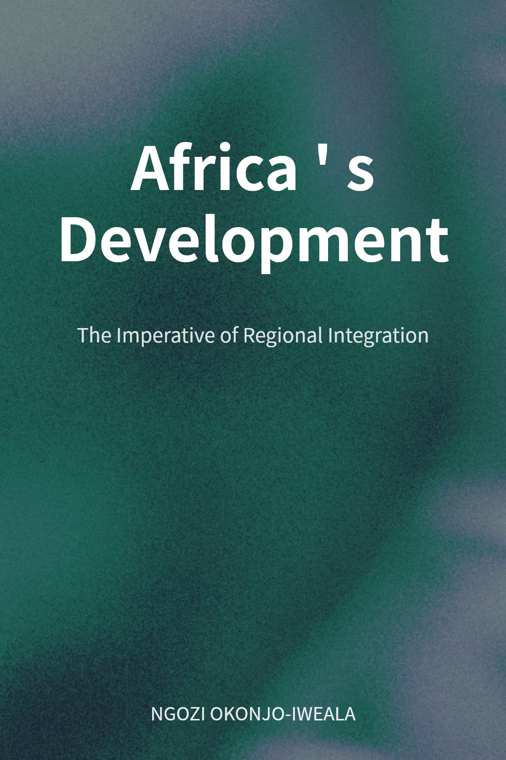 Africa's Development cover