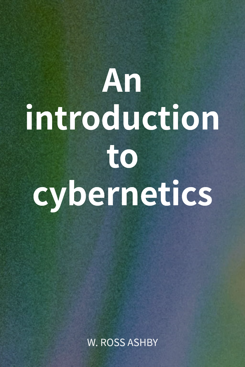 An introduction to cybernetics cover