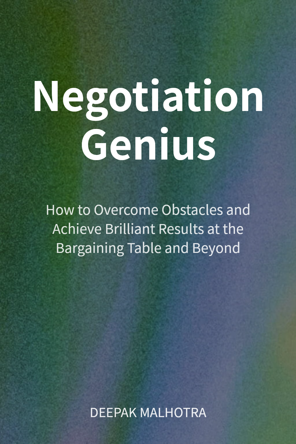 Negotiation Genius cover