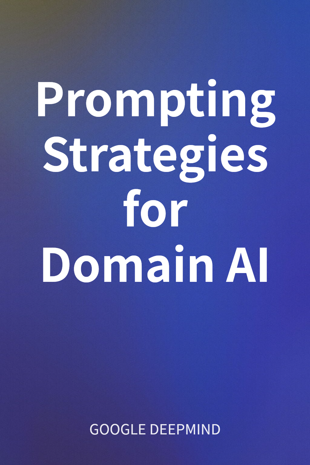 Prompting Strategies for Domain AI cover