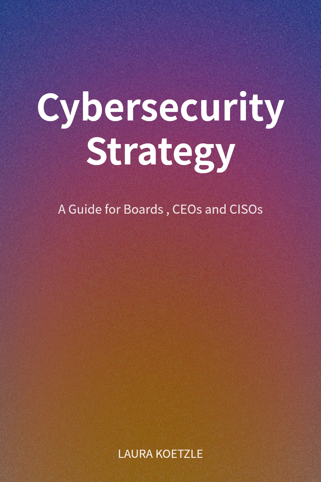 Cybersecurity Strategy cover