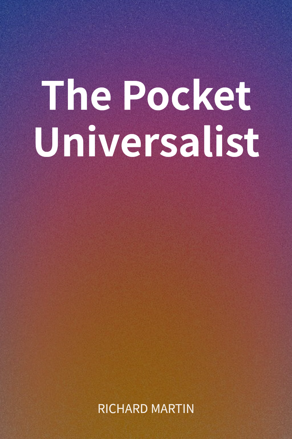 The Pocket Universalist cover