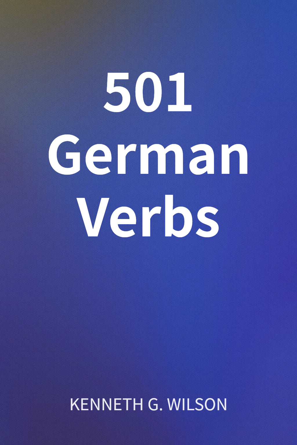 501 German Verbs cover