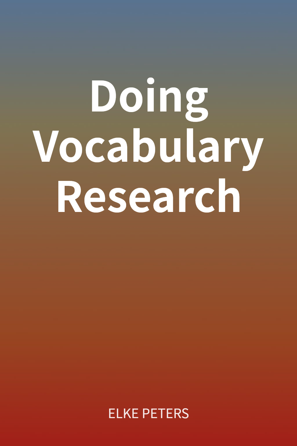 Doing Vocabulary Research cover
