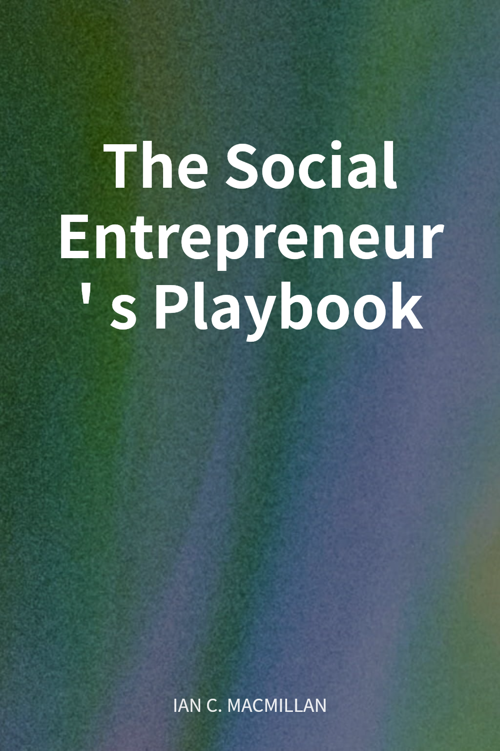 The Social Entrepreneur's Playbook cover