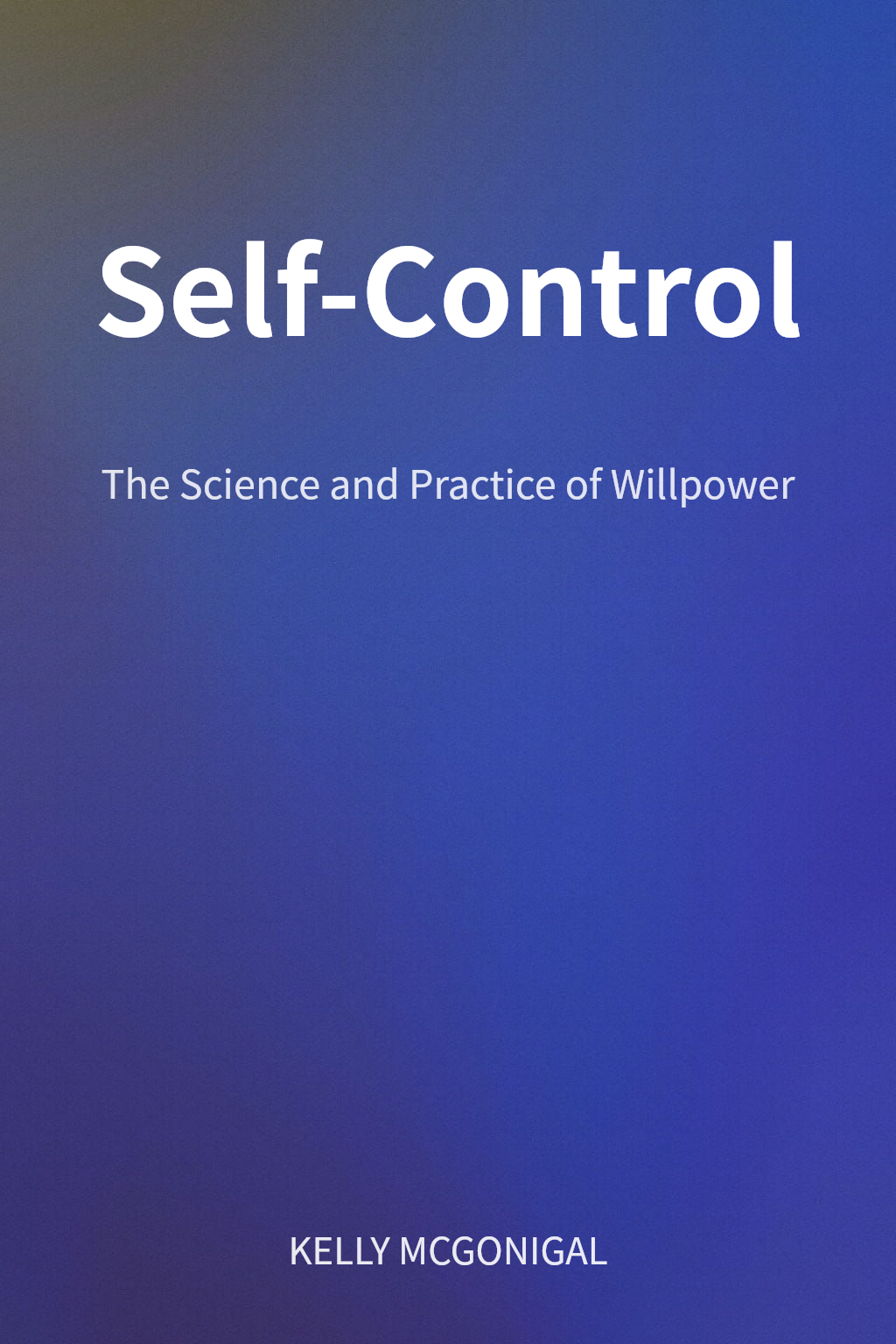 Self-Control cover