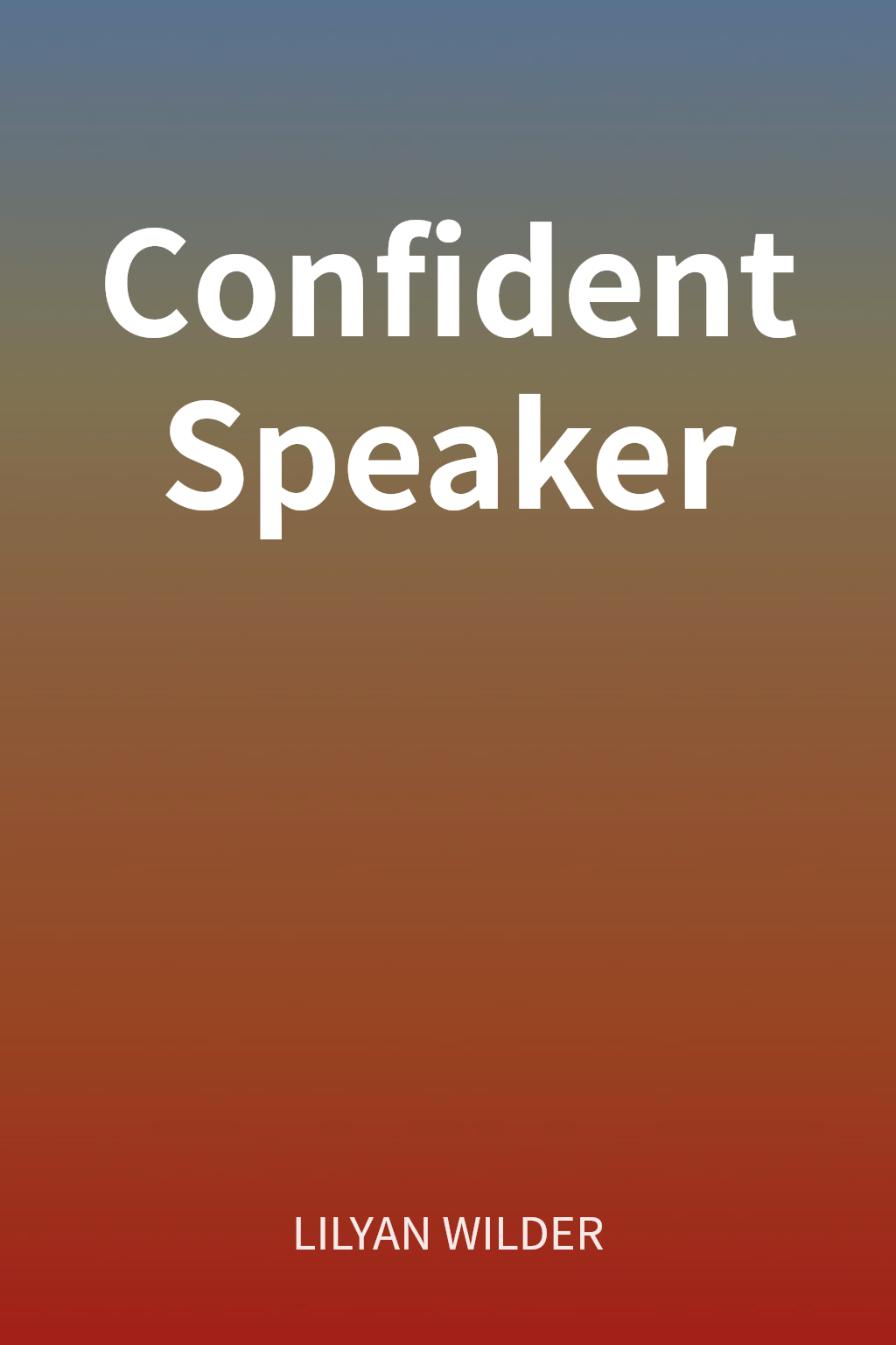 Confident Speaker cover