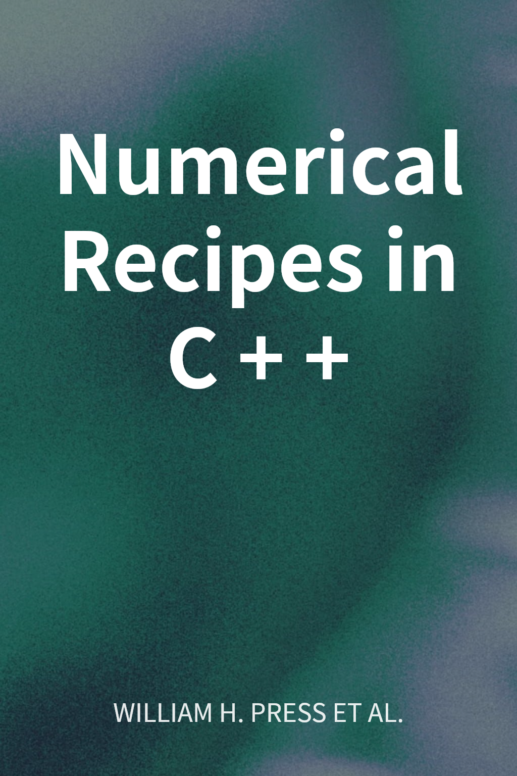 Numerical Recipes in C++ cover