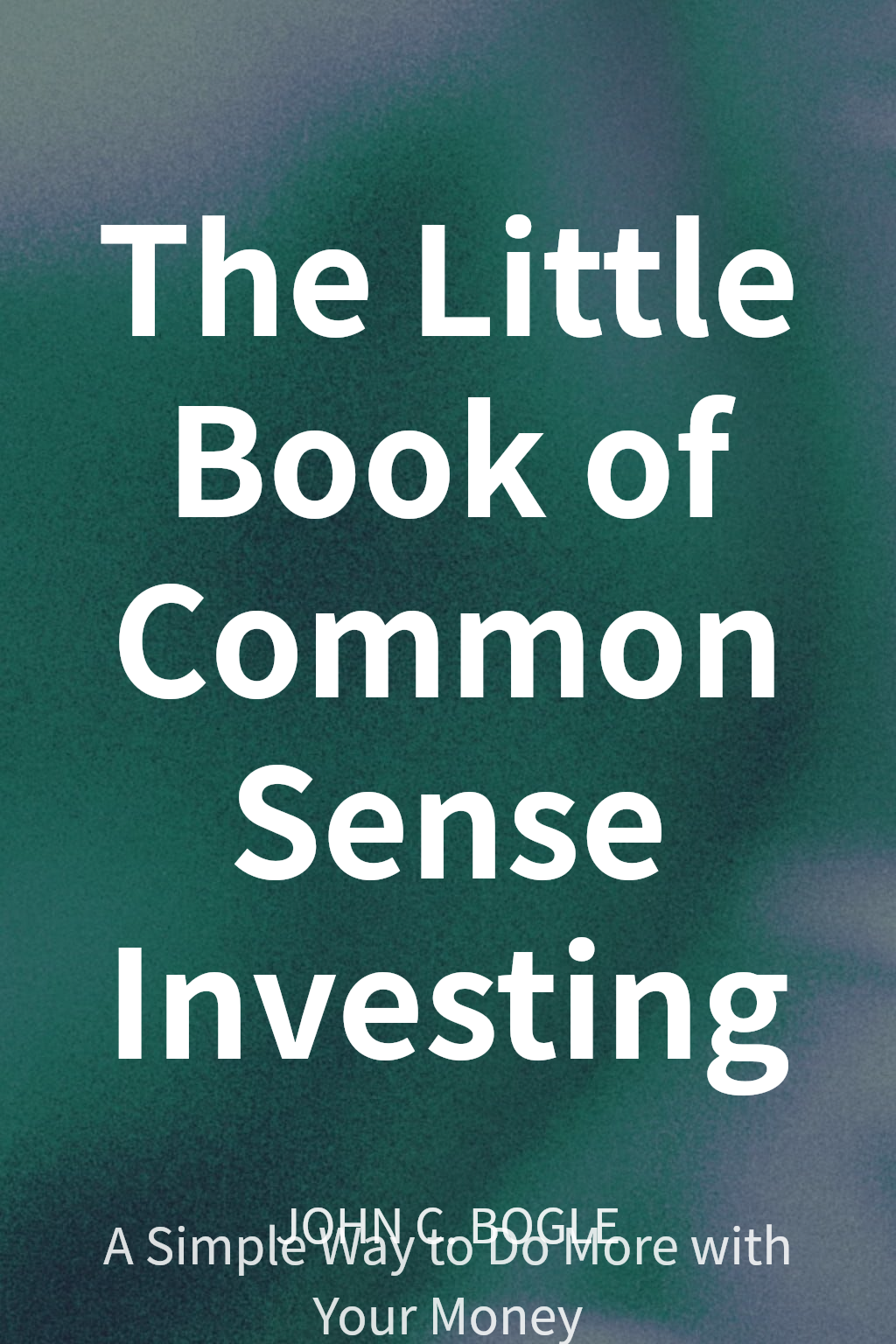 The Little Book of Common Sense Investing cover