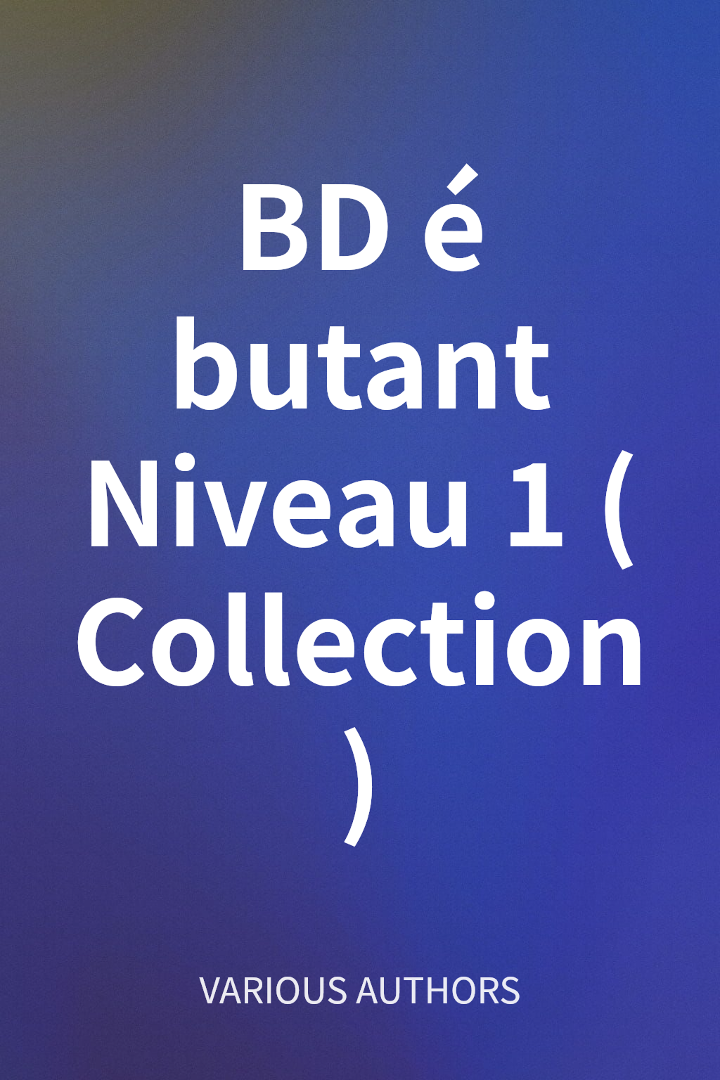 BDébutant Niveau 1 (Collection) cover