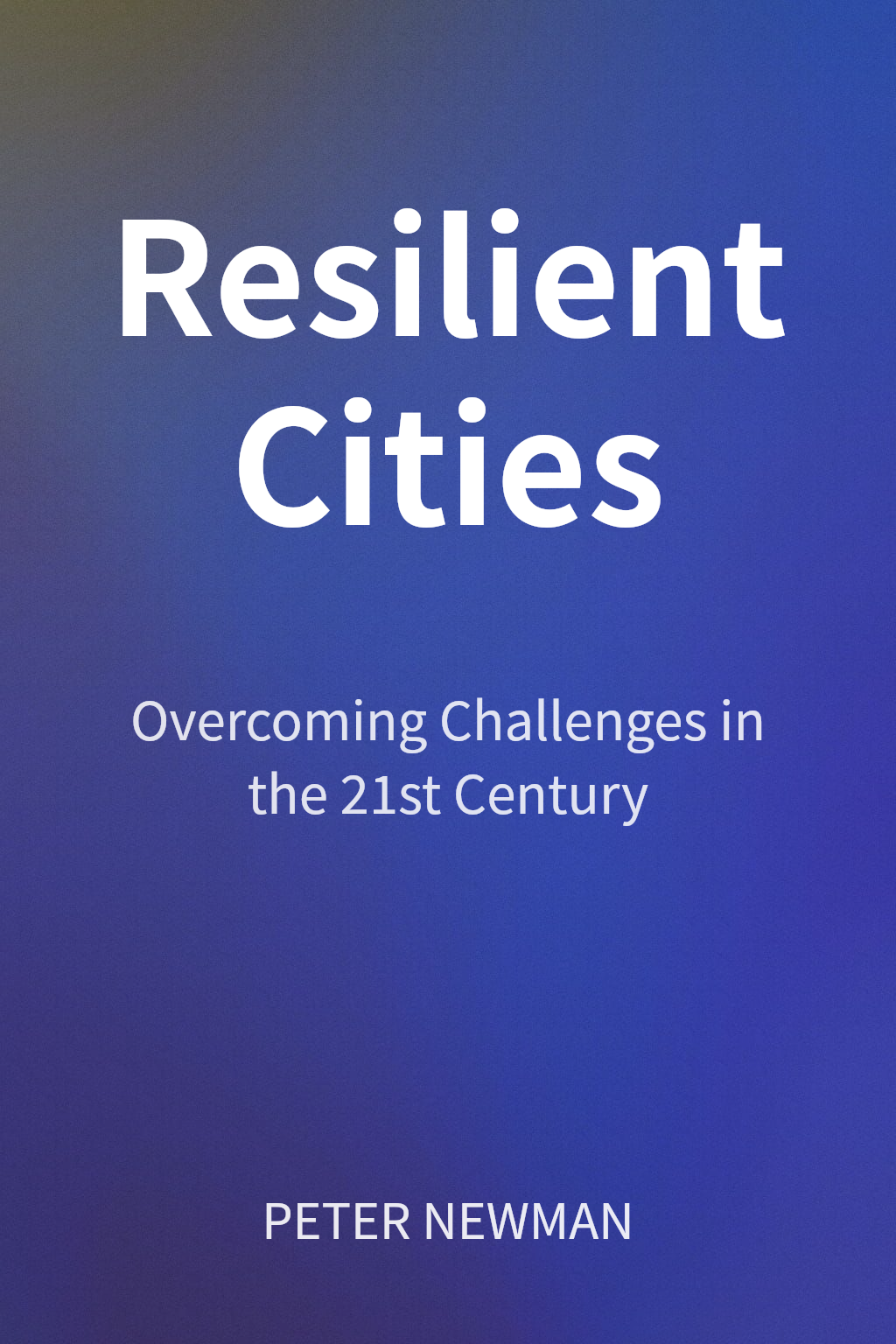 Resilient Cities cover