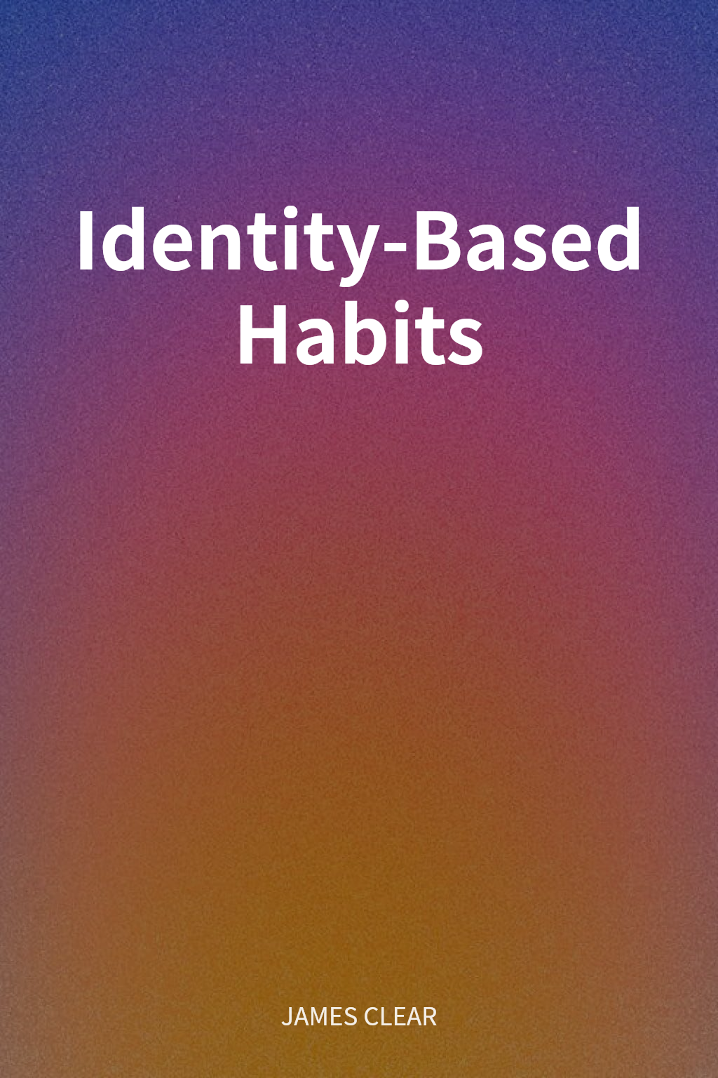 Identity-Based Habits cover