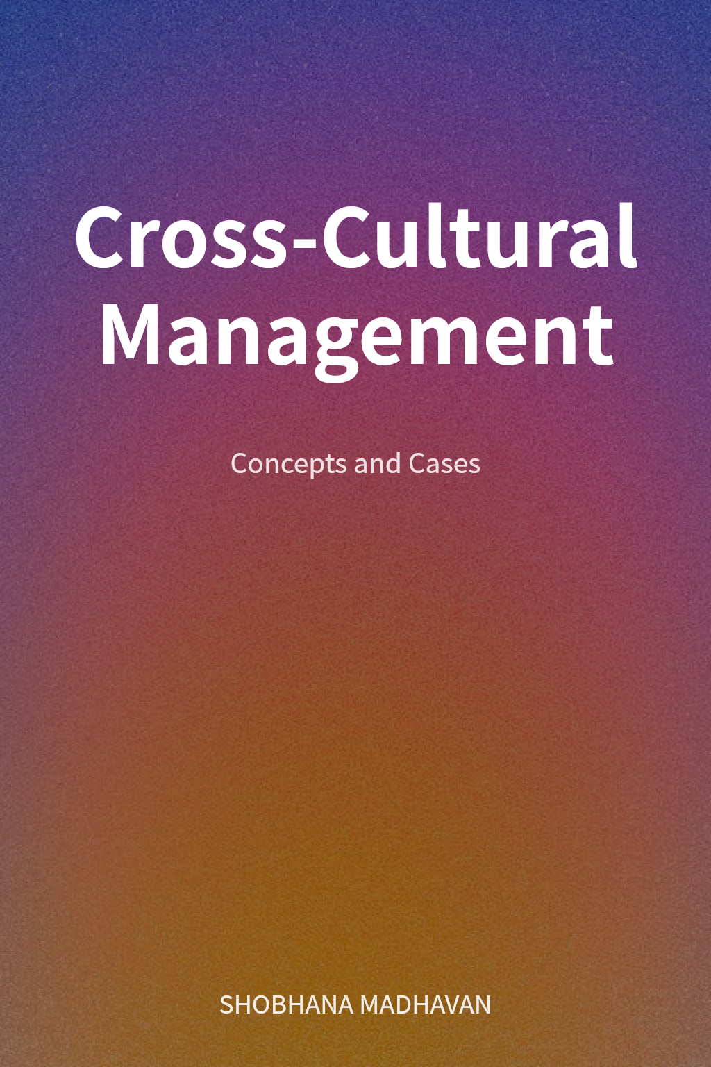 Cross-Cultural Management cover