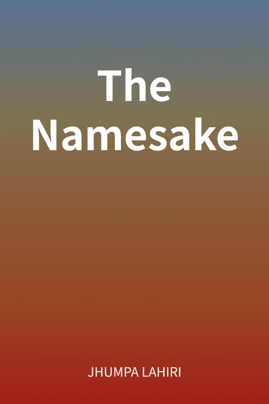 The Namesake cover