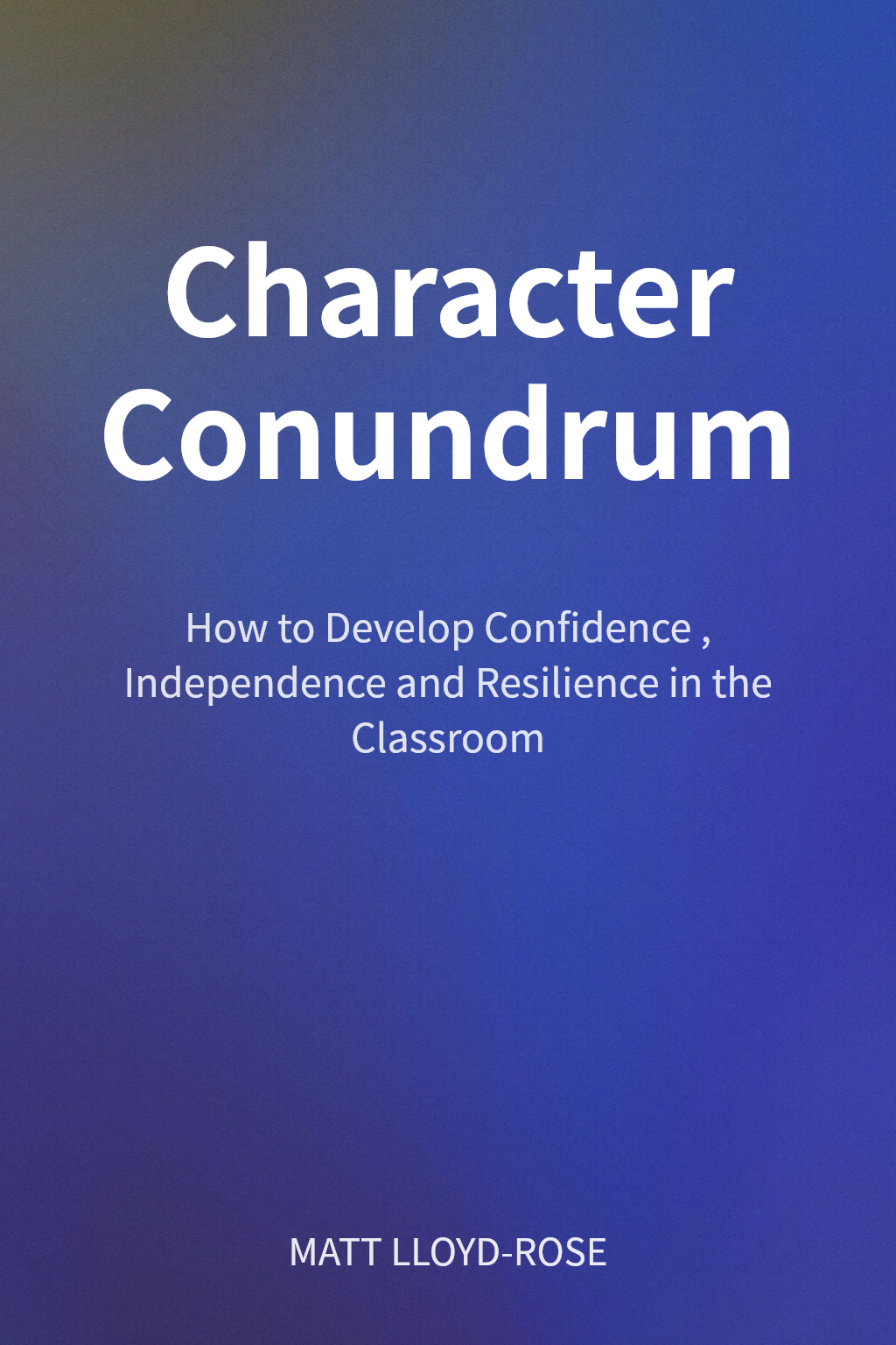 Character Conundrum cover