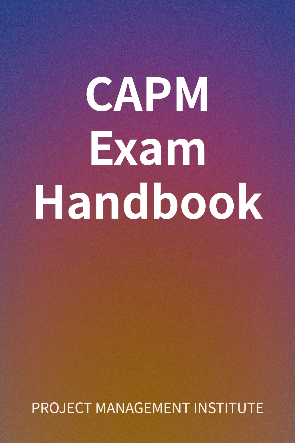 CAPM Exam Handbook cover