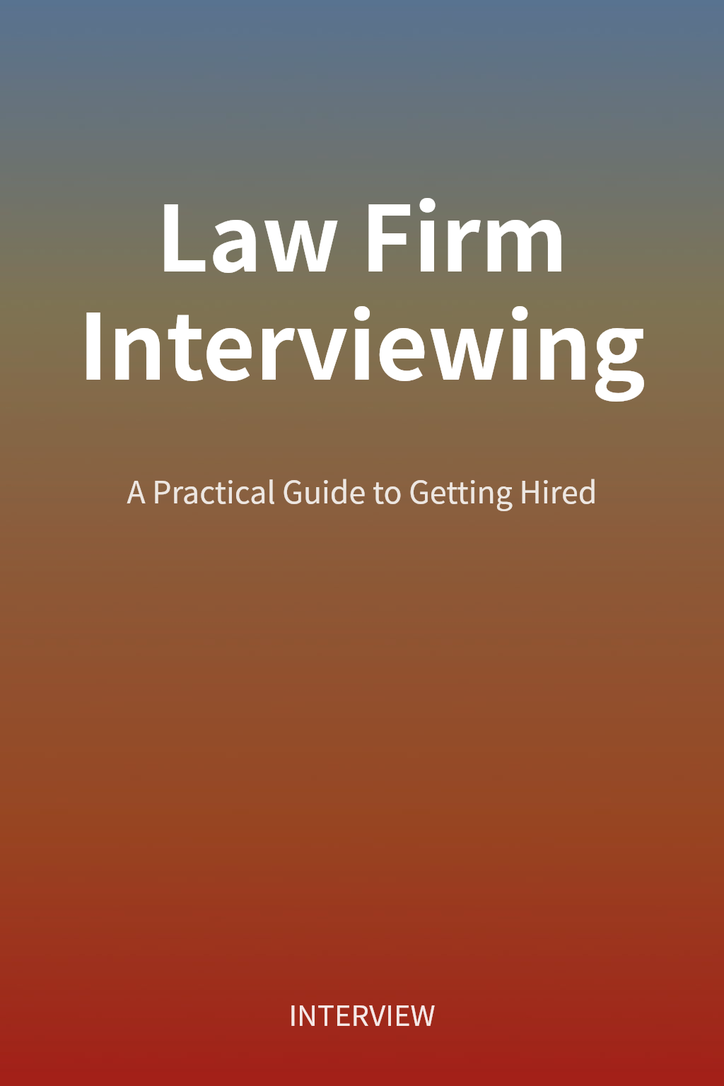 Law Firm Interviewing cover