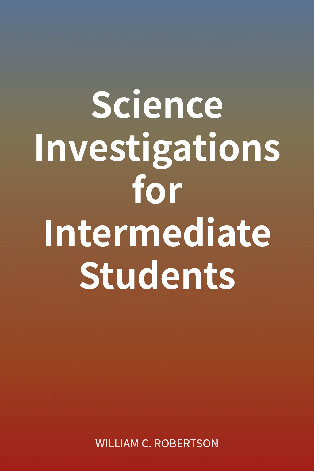 Science Investigations for Intermediate Students cover