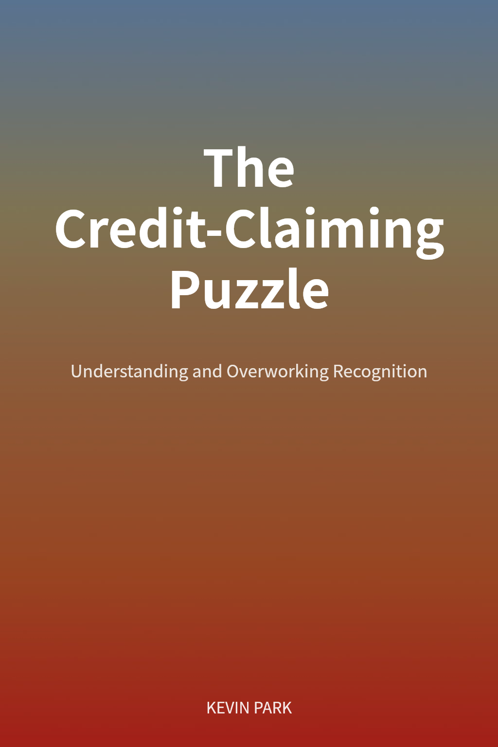 The Credit-Claiming Puzzle cover