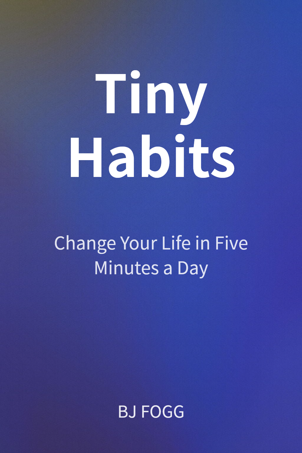 Tiny Habits cover