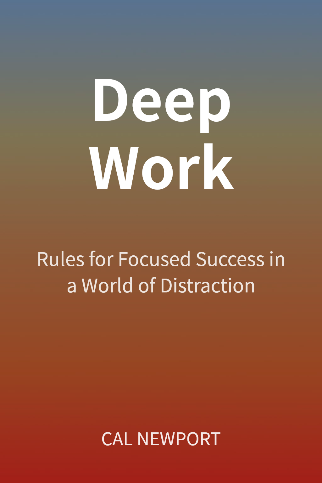 Deep Work cover