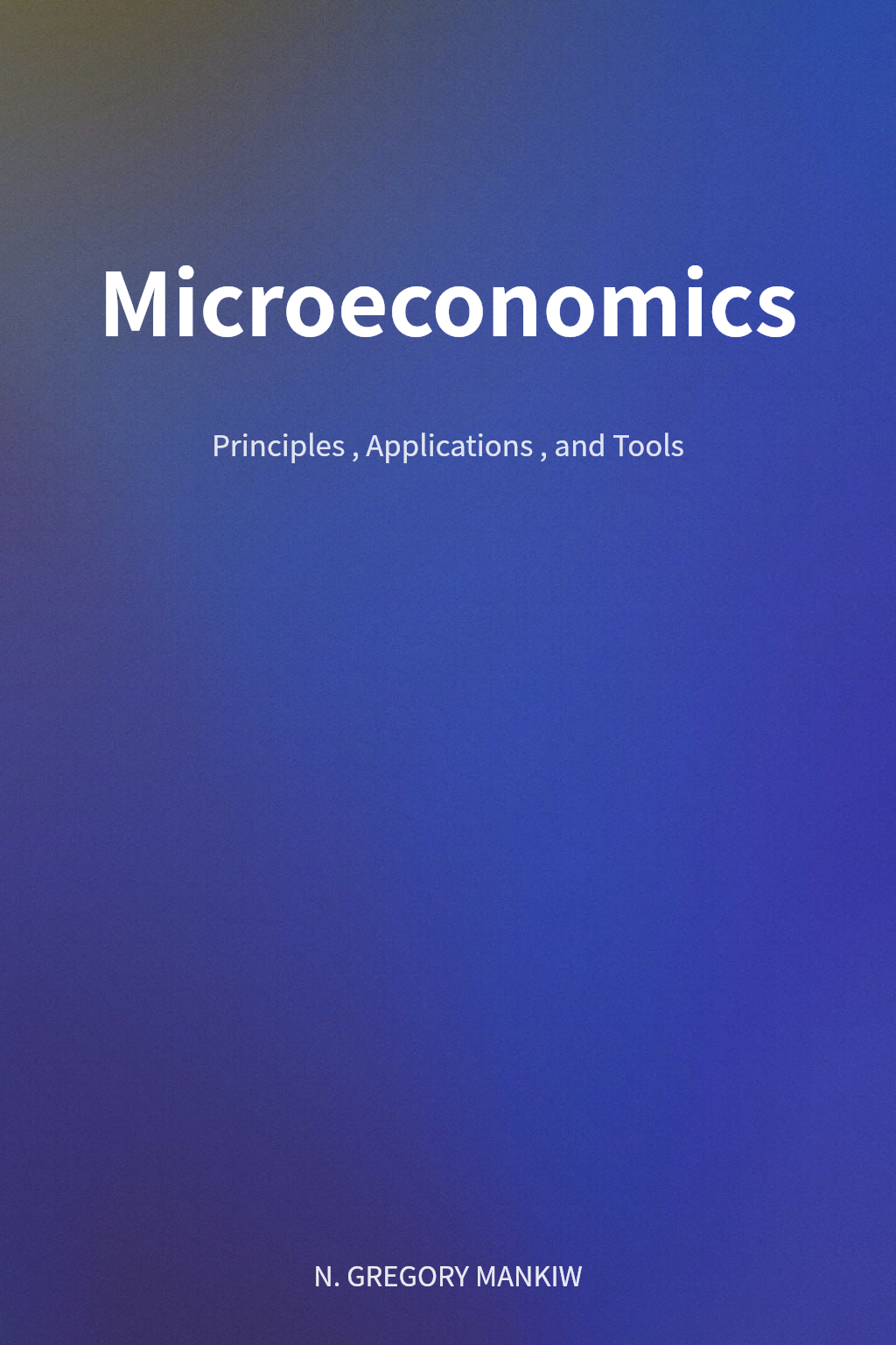 Microeconomics cover