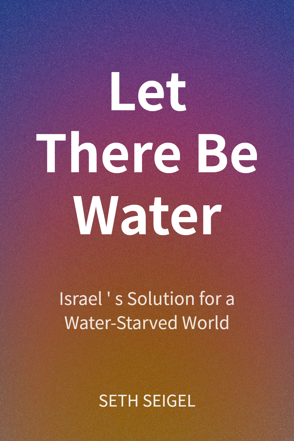 Let There Be Water cover