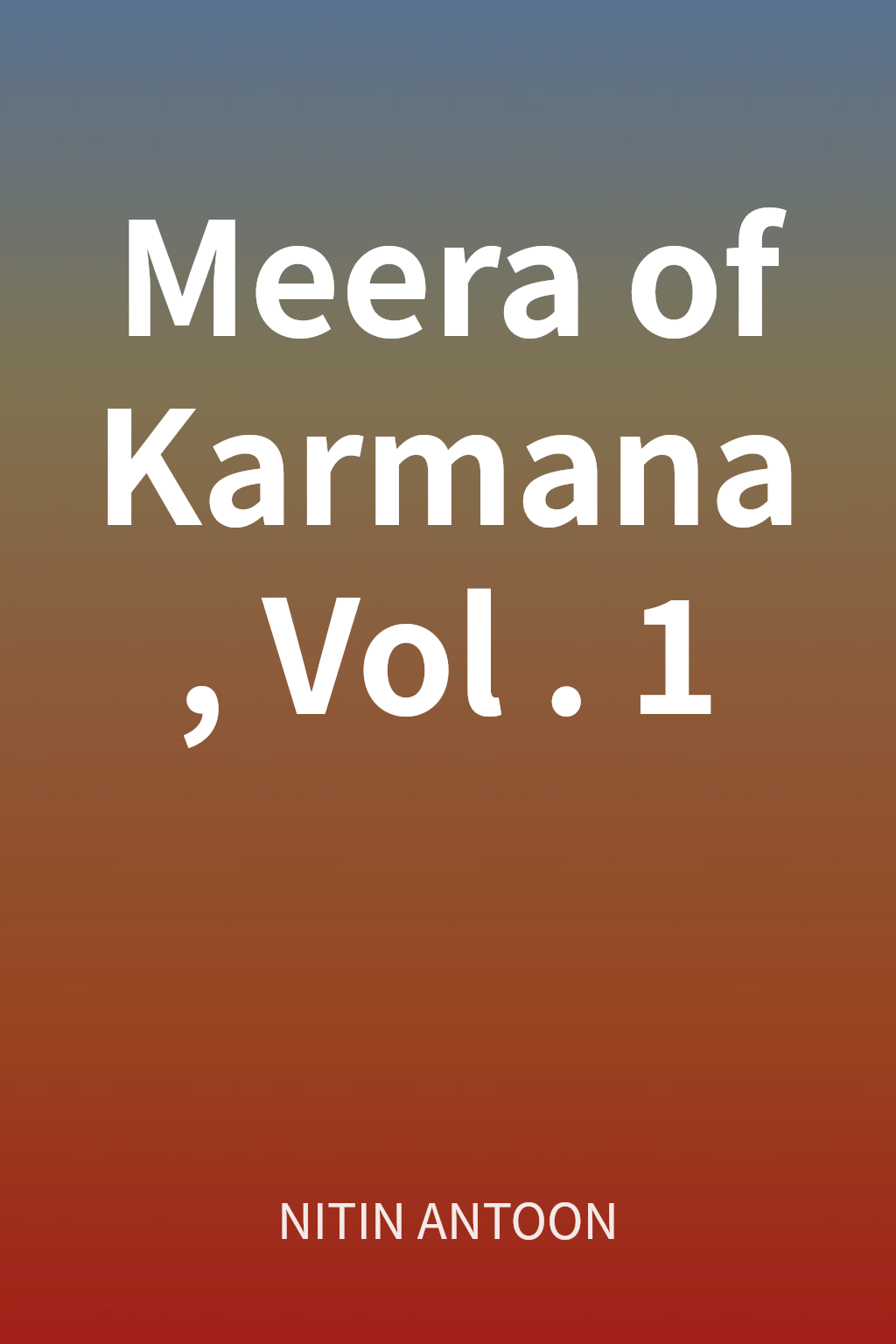 Meera of Karmana, Vol. 1 cover