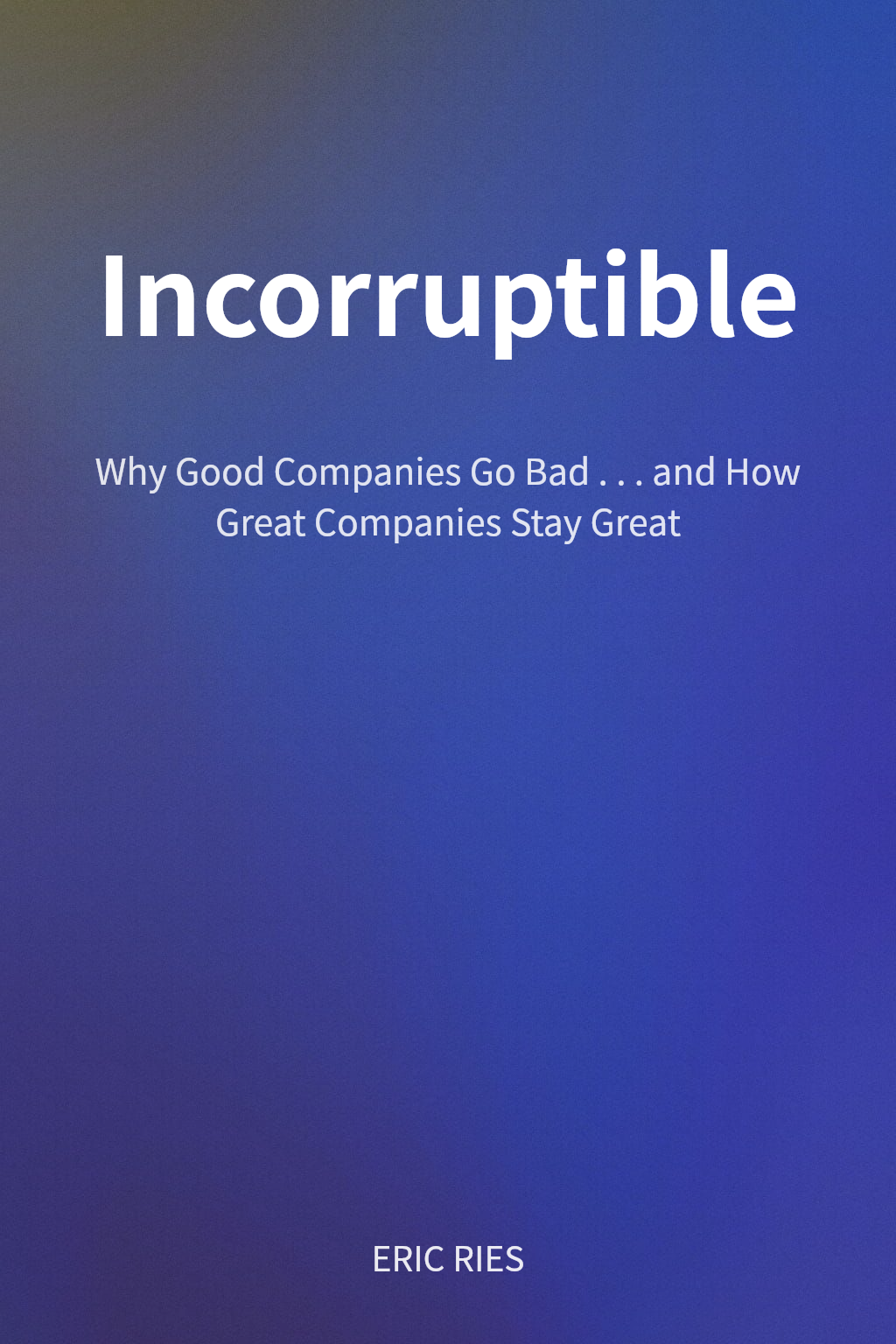 Incorruptible cover