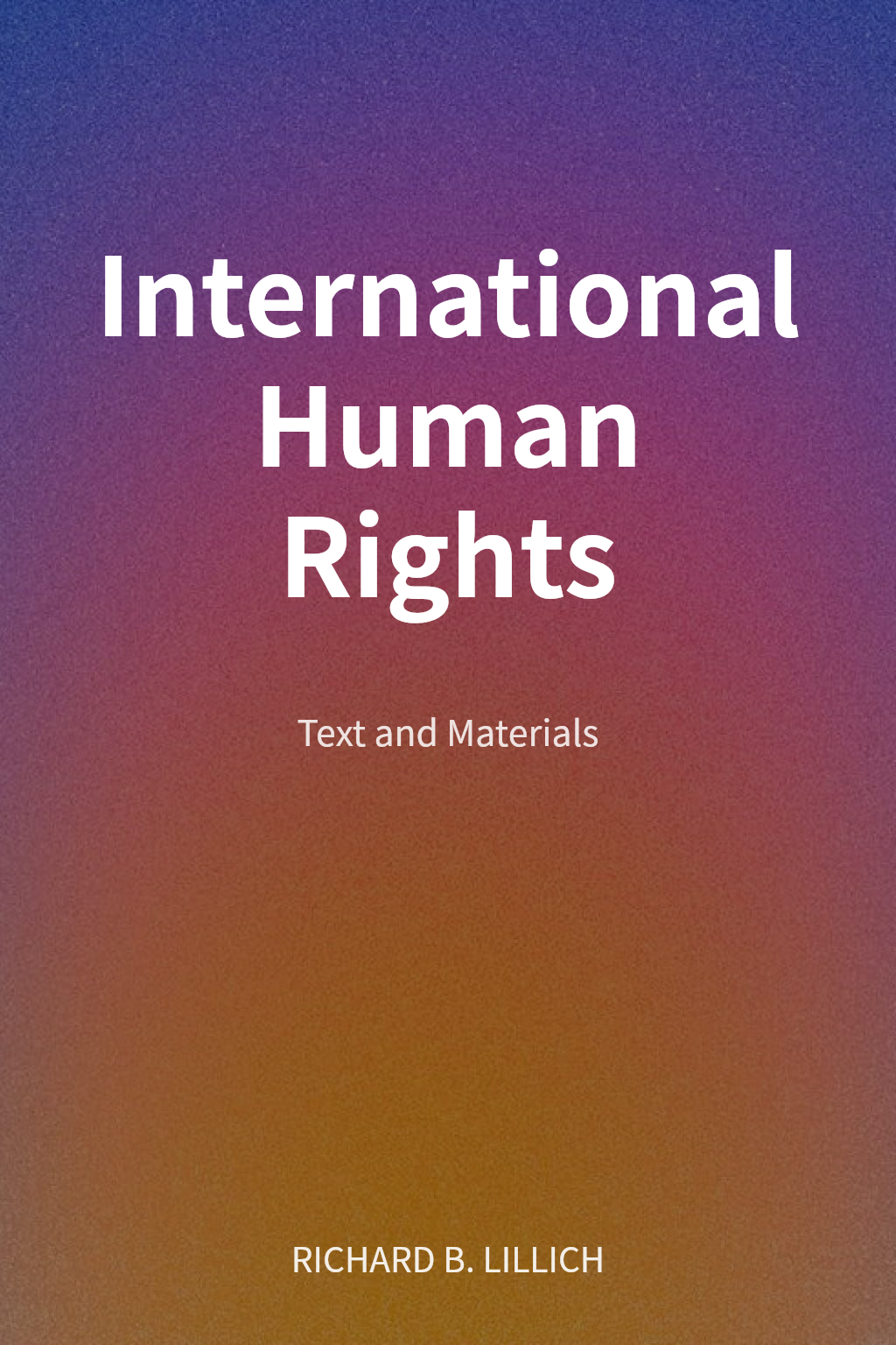 International Human Rights cover