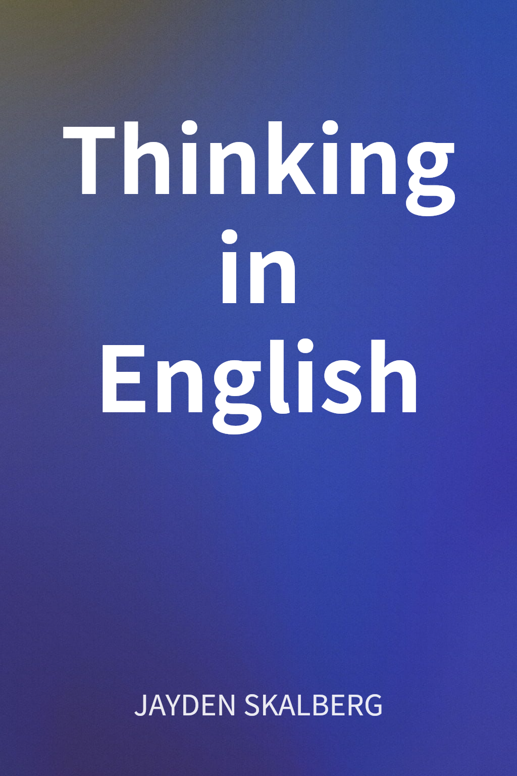 Thinking in English cover