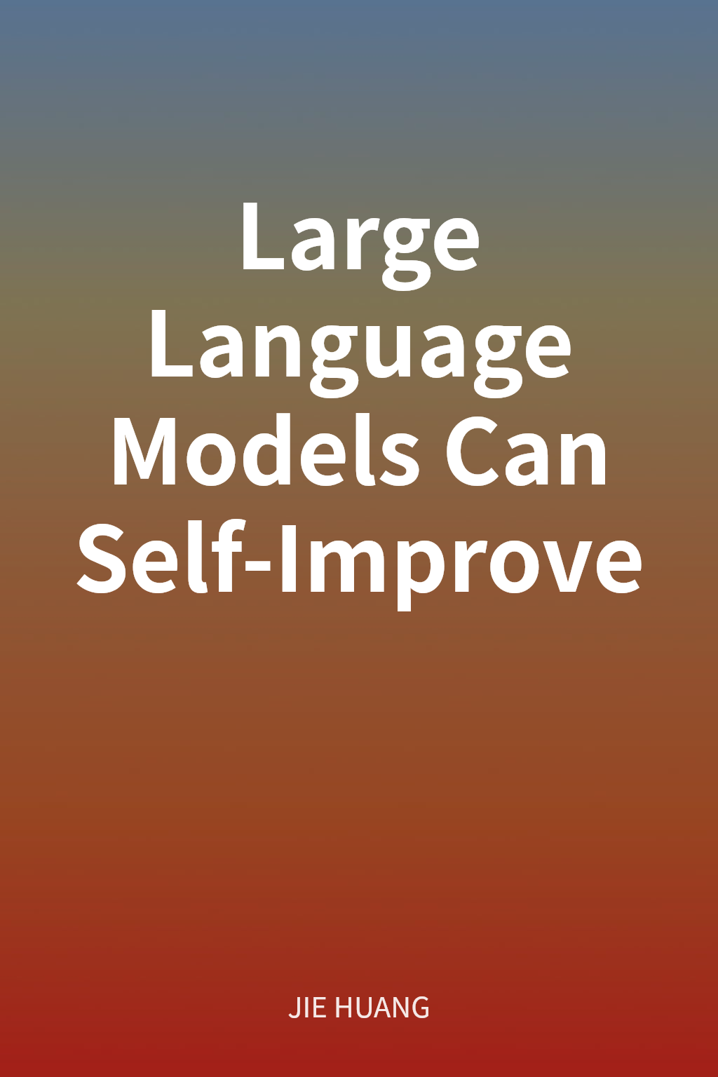 Large Language Models Can Self-Improve cover