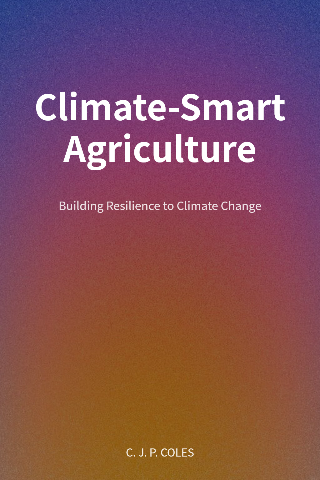Climate-Smart Agriculture cover