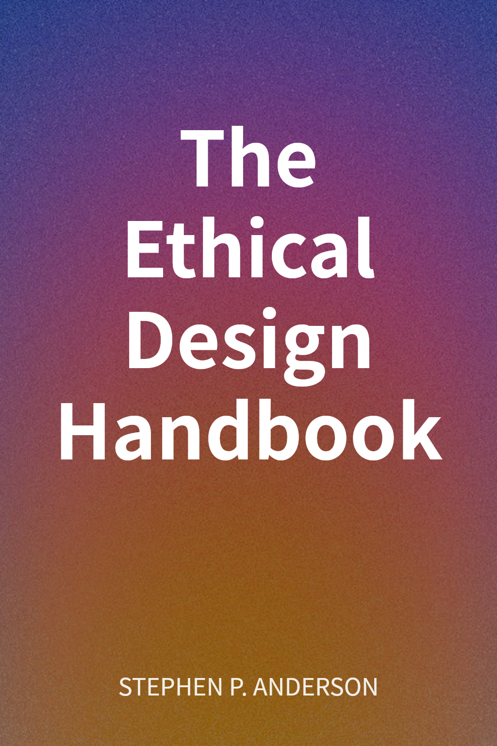 The Ethical Design Handbook cover